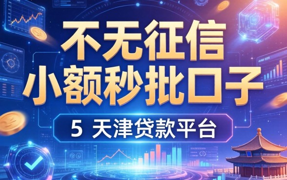 不看征信小额秒批口子，推荐五个天津贷款平台