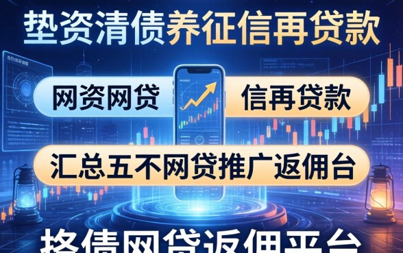 垫资清债养征信再贷款，汇总五个网贷推广返佣平台