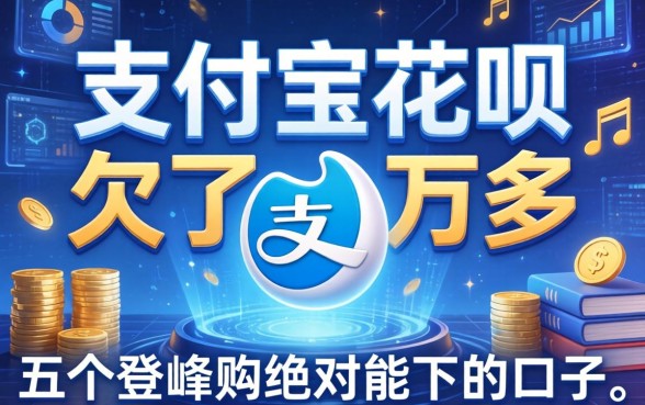 支付宝花呗欠了两万多，总结五个登峰购绝对能下的口子