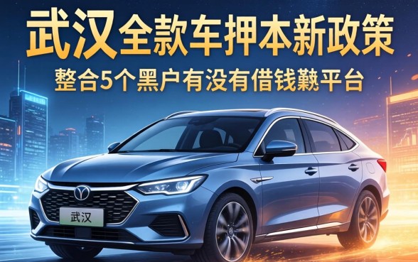 武汉全款车押本新政策，整合5个黑户有没有借钱的平台