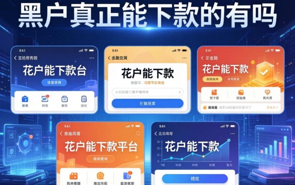 黑户真正能下款的有吗，整理五个花户能下款的平台