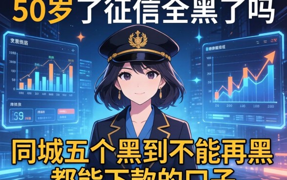 50岁了征信全黑了吗，同城五个黑到不能再黑都能下款的口子