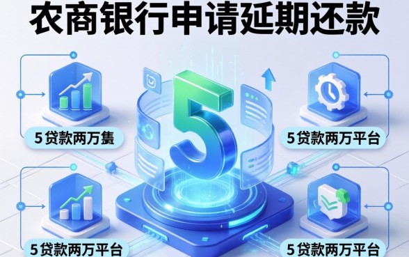 农商银行申请延期还款，整合5个贷款两万的平台