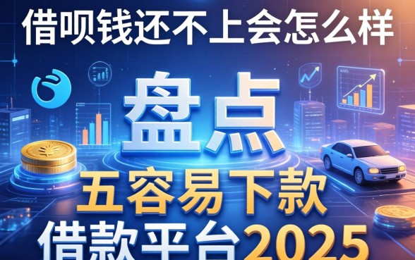 借呗钱还不上会怎么样，盘点五个容易下款的借款平台2025