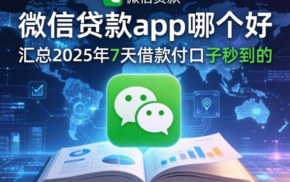 微信贷款app哪个好，汇总五个2025年7天借款的口子秒到的
