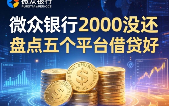 微众银行2000没还，盘点五个平台借钱好