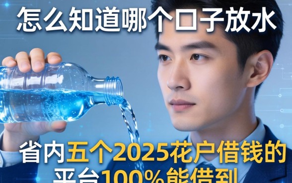 怎么知道哪个口子放水，省内五个2025花户借钱的平台100%能借到