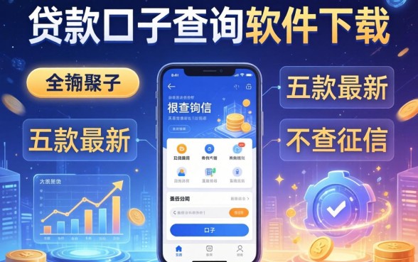 贷款口子查询软件下载，探讨五款最新不查征信的口子