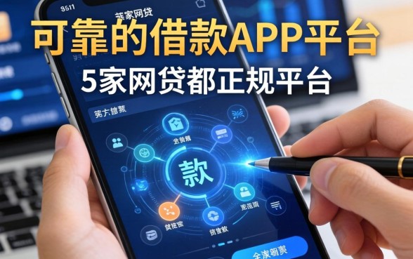 可靠的借款app平台，阐述5家网贷都正规平台