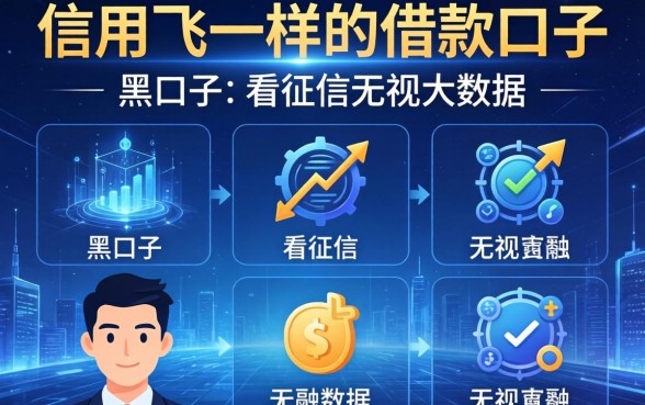 信用飞一样的借款口子，介绍五个黑口子不看征信无视大数据