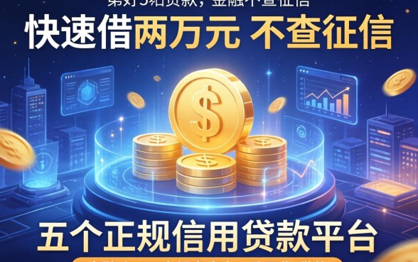 快速借两万元不查征信，介绍五个正规信用贷款平台