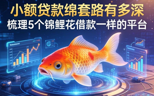 小额贷款的套路有多深，梳理5个锦鲤花借款一样的平台