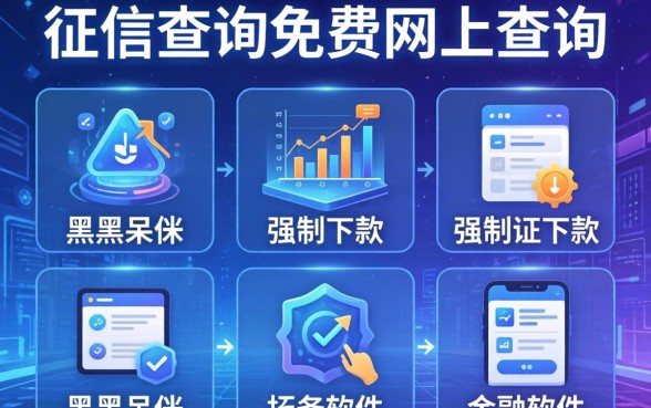 征信查询免费网上查询，介绍五个黑户呆账强制下款的软件