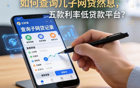 如何查询儿子网贷记录，探讨五款利率低的贷款平台