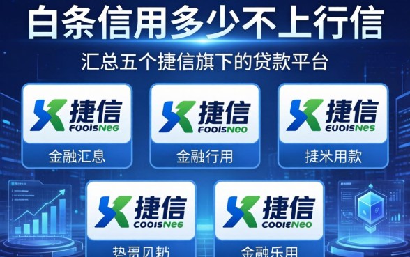 白条信用多少不上征信，汇总五个捷信旗下的贷款平台