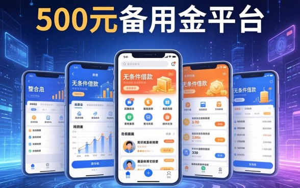 500元备用金的平台，整合5个无条件借款的软件