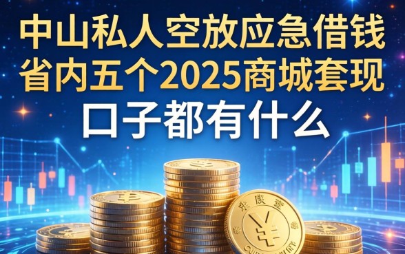 中山私人空放应急借钱，省内五个2025商城套现的口子都有什么