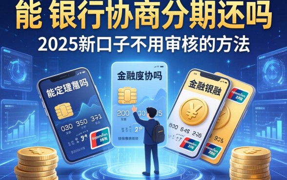 能跟银行协商分期还吗，整理五个2025新口子不用审核的方法