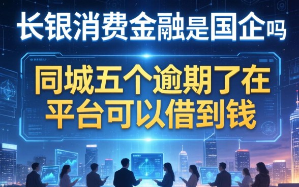 长银消费金融是国企吗，同城五个逾期了在平台可以借到钱