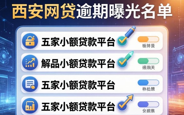西安网贷逾期曝光名单，解答五家小额贷款平台