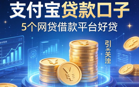 支付宝贷款口子引关注，归纳5个网贷借款平台好贷