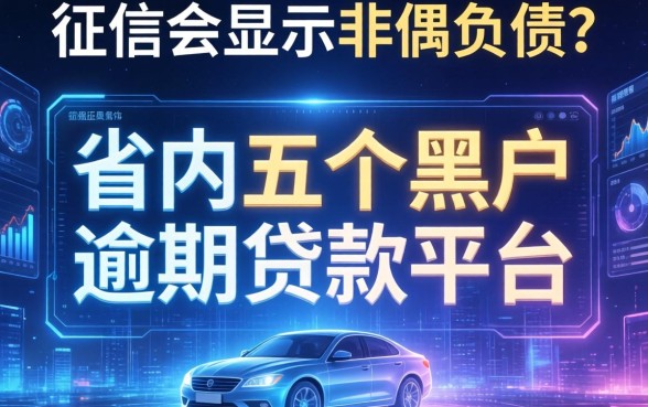 征信会显示配偶负债吗，省内五个黑户逾期贷款平台