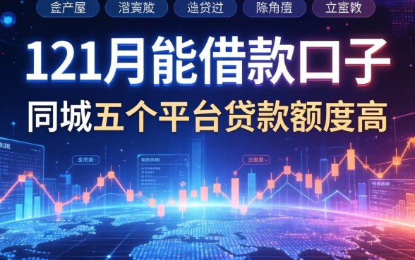 12月份能借款的口子，同城五个平台贷款额度高