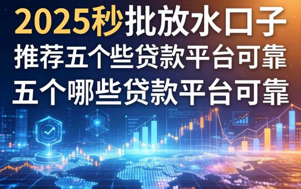 2025秒批放水口子，推荐五个哪些贷款平台可靠
