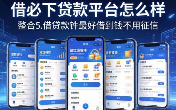 借必下贷款平台怎么样，整合5个借钱软件最好借到钱不用征信的