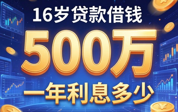 500万一年利息多少，总结五个16岁贷款借钱的平台