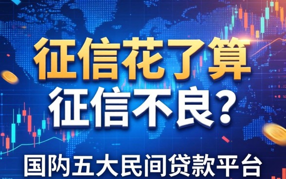 征信花了算征信不良吗，国内五大民间贷款平台