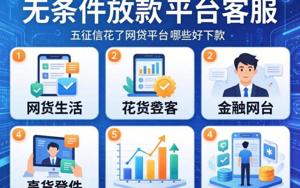 无条件放款的平台客服，总结五个征信花了网贷平台哪些好下款