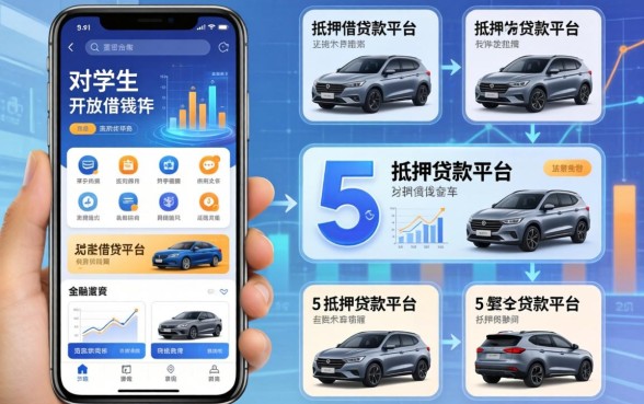 对学生开放的借钱软件，整合5个抵押车贷款平台