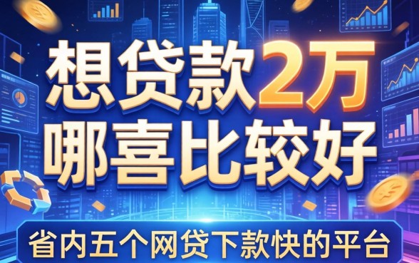 想贷款2万去哪比较好，省内五个网贷下款快的平台