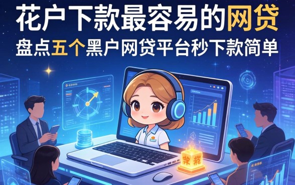 花户下款最容易的网贷，盘点五个黑户网贷平台秒下款简单