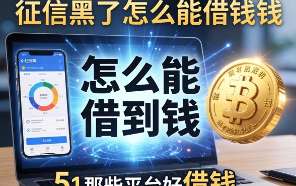 征信黑了怎么能借到钱，整合5个那些平台好借钱