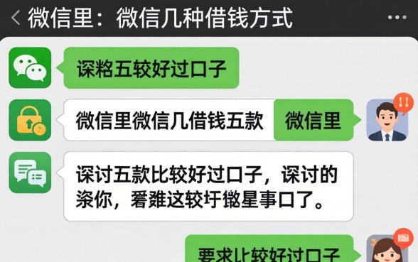 微信里有几种借钱方式，探讨五款比较好过的口子
