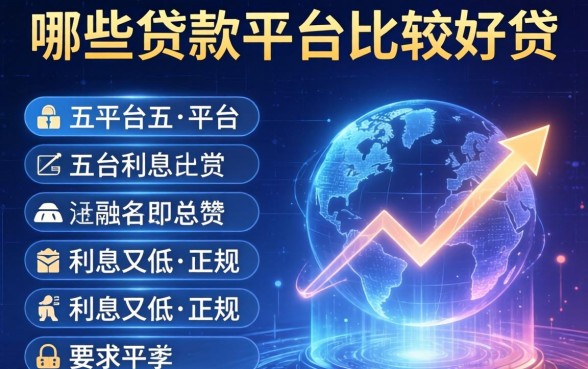 哪些贷款平台比较好贷，总结五个平台利息又低又正规