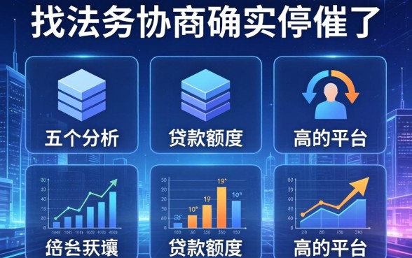 找法务协商确实停催了，分析五个贷款额度高的平台