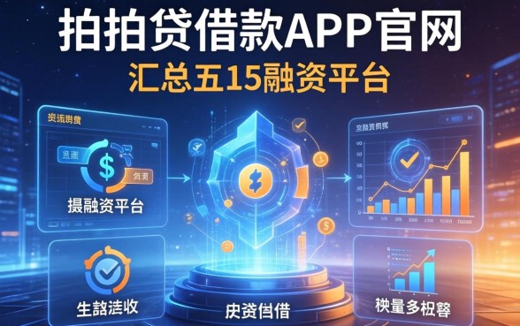 拍拍贷借款app官网，汇总五个融资平台