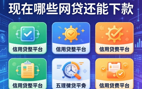 现在哪些网贷还能下款，整理五个信用贷款平台