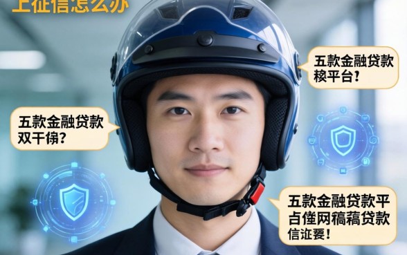 不戴头盔上征信怎么办，探讨五款金融贷款平台