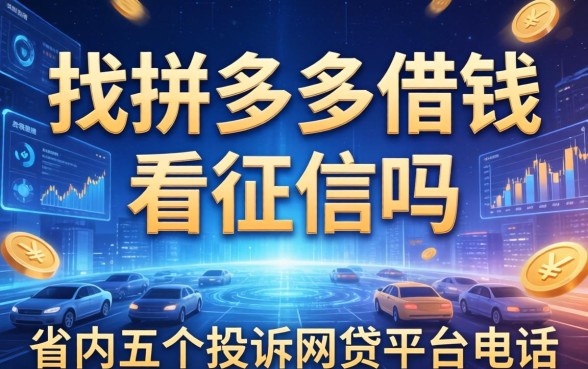 找拼多多借钱看征信吗，省内五个投诉网贷平台电话