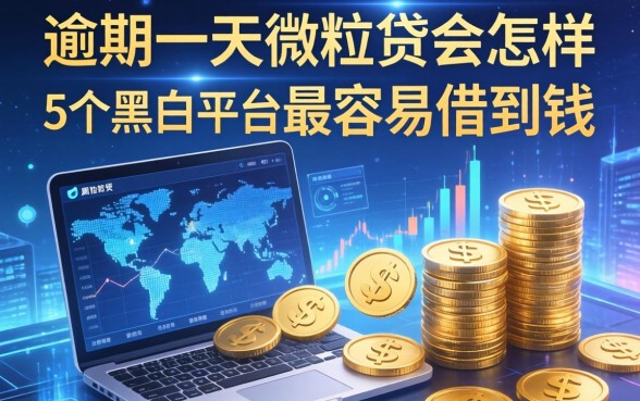 逾期一天微粒贷会怎样，梳理5个黑户平台最容易借到钱