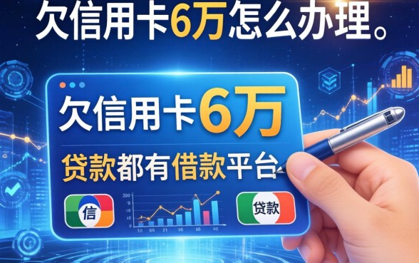 欠信用卡6万怎么办理，分享五个贷款都有借款平台