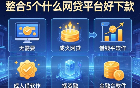 不需要成年的借钱软件，整合5个什么网贷平台好下款