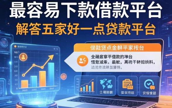 最容易下款的借款平台，解答五家好一点的贷款平台