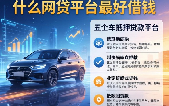 什么网贷平台最好借钱，分析五个车抵押贷款平台