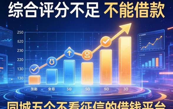 综合评分不足不能借款，同城五个不看征信的借钱平台