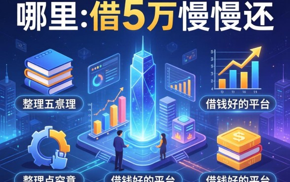 哪里可以借5万慢慢还，整理五个借钱好的平台